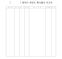 동아리행사결과보고서 동아리행사결과보고서